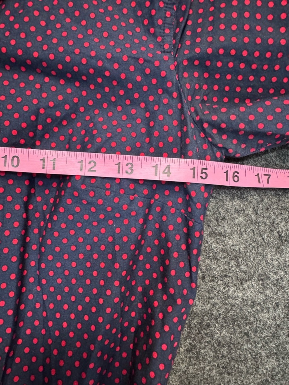 Tommy Hilfiger Navy red Polka dot shirt dress - Picture 6 of 8